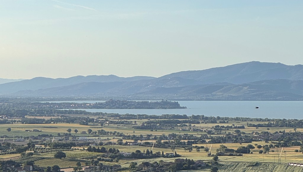 View of Lago Trasimeno from Panicale