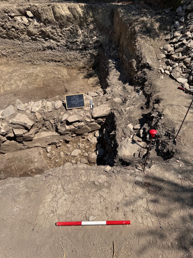 View north of the Etruscan wall. 